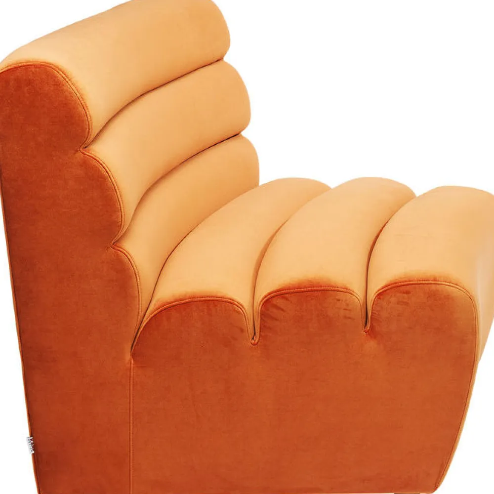 Sofy Modułowe*KARE Design Sofa Element Wave 83x109 Cm Pomarańczowa