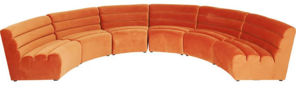 Sofy Modułowe*KARE Design Sofa Element Wave 83x109 Cm Pomarańczowa