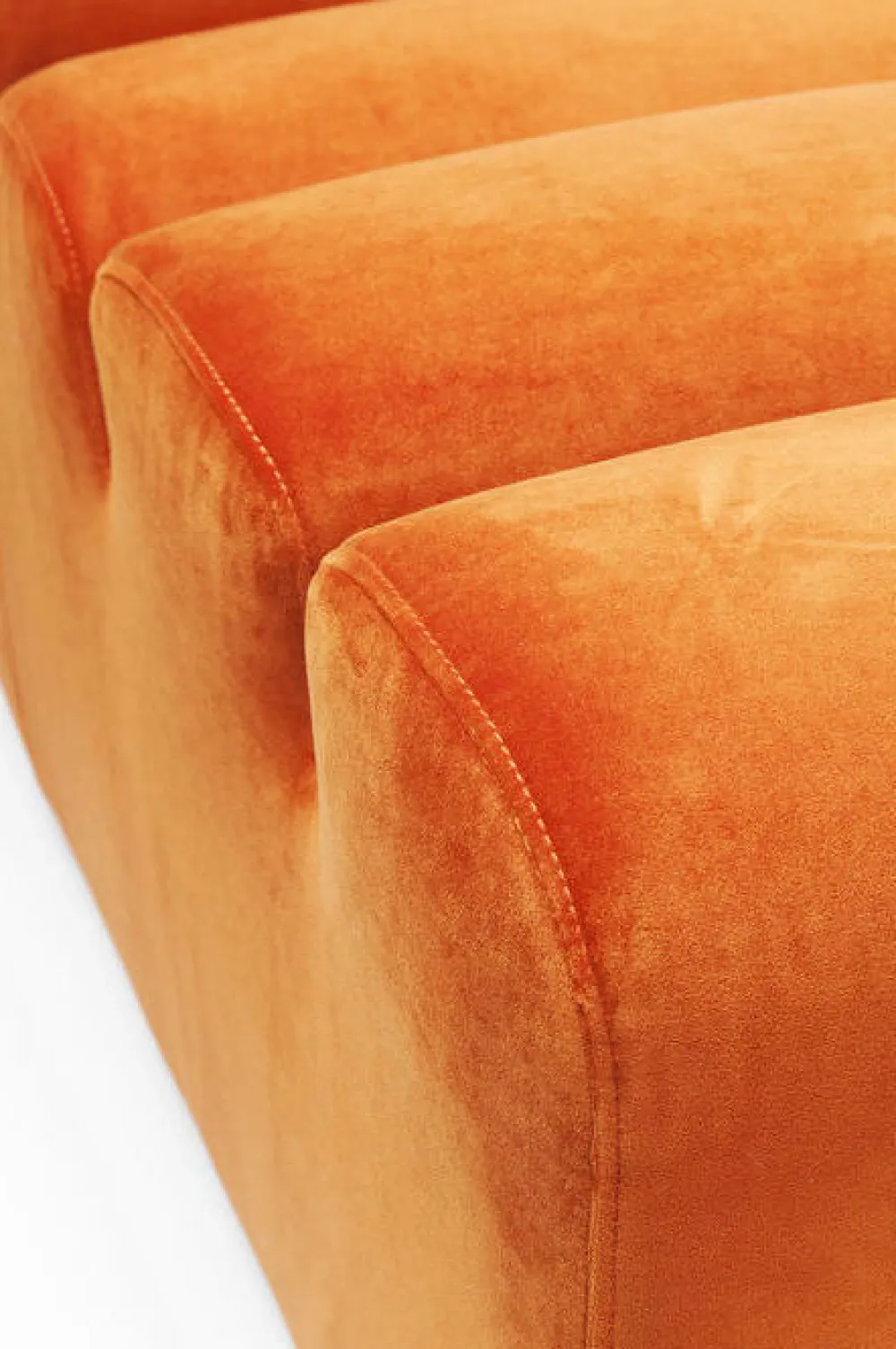 Sofy Modułowe*KARE Design Sofa Element Wave 83x109 Cm Pomarańczowa