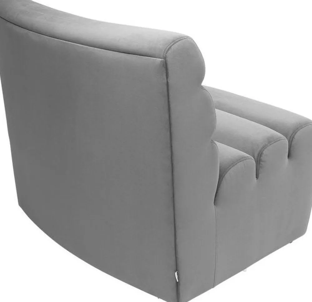 Sofy*KARE Design Sofa Element Wave 84x91 Cm Szara