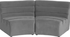 Sofy*KARE Design Sofa Element Wave 84x91 Cm Szara