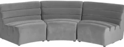 Sofy*KARE Design Sofa Element Wave 84x91 Cm Szara