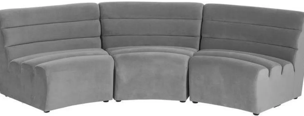Sofy*KARE Design Sofa Element Wave 84x91 Cm Szara