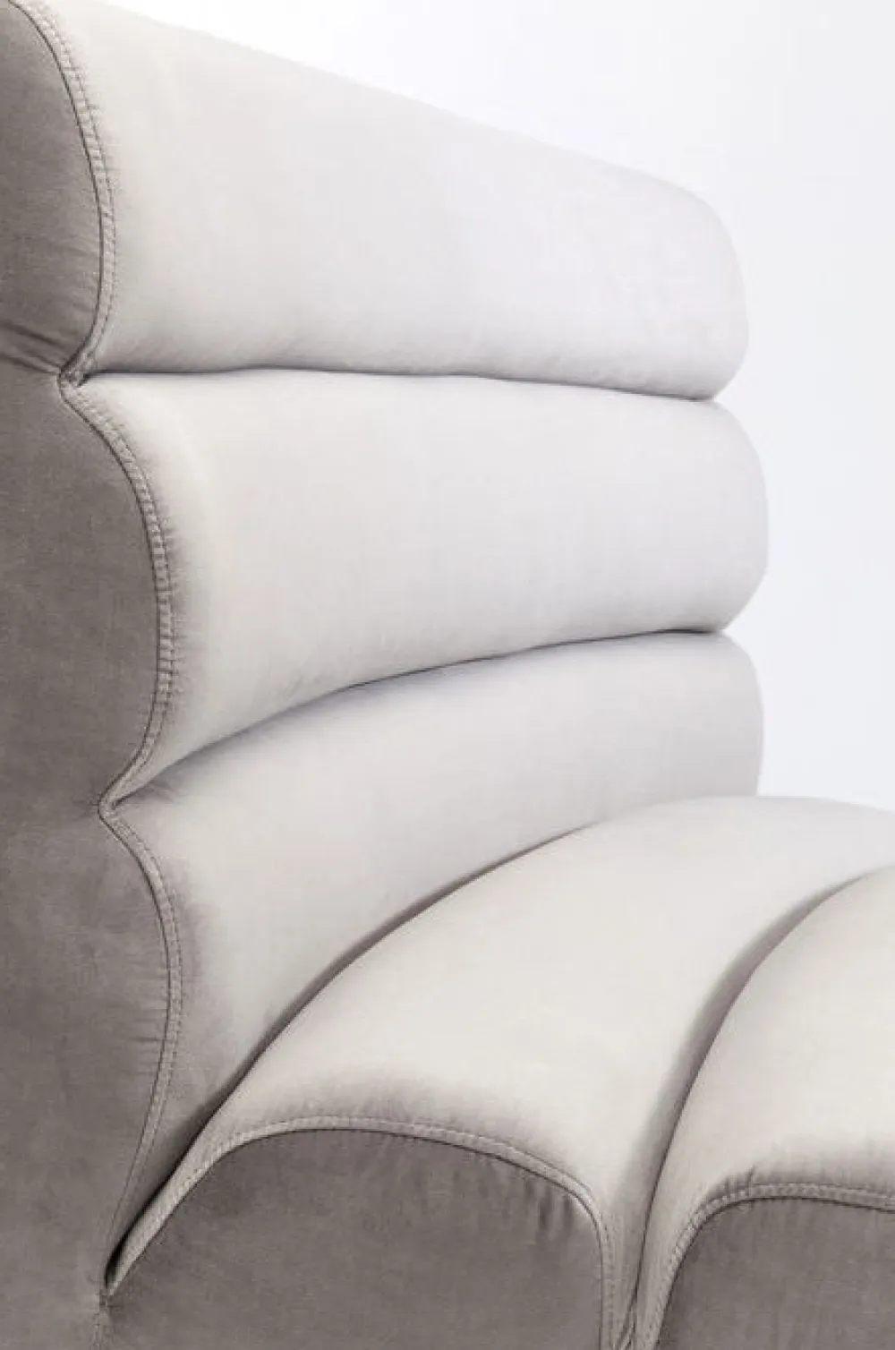Sofy*KARE Design Sofa Element Wave 84x91 Cm Szara