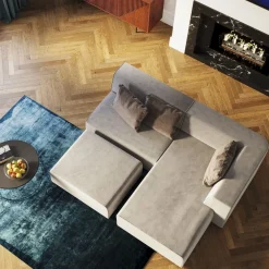 Sofy Modułowe*KARE Design Sofa Infinity Elements 100x70 Cm Szara