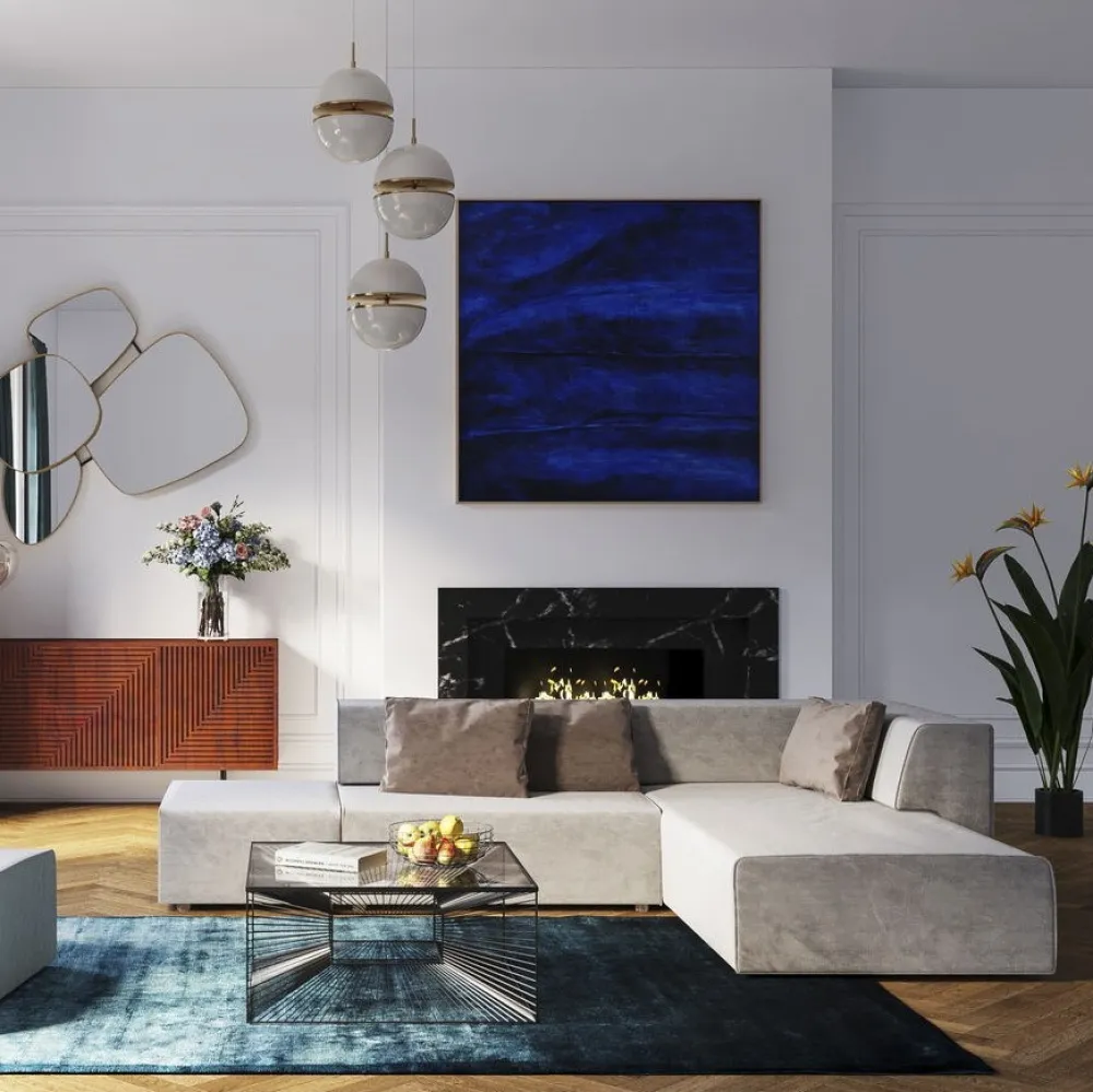 Sofy Modułowe*KARE Design Sofa Infinity Elements 80x70 Cm Szara