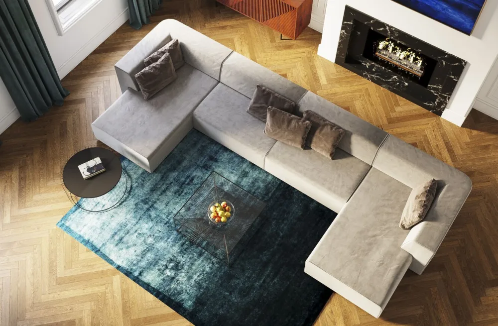 Sofy Modułowe*KARE Design Sofa Infinity Elements 80x70 Cm Szara