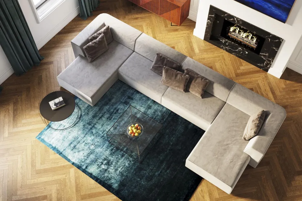 Sofy Modułowe*KARE Design Sofa Infinity Elements 120x70 Cm Szara