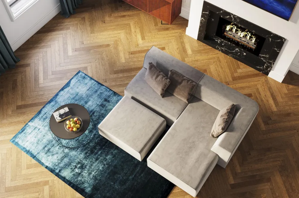 Sofy Modułowe*KARE Design Sofa Infinity Elements 120x70 Cm Szara