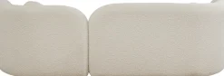 Sofy*KARE Design Sofa Kremowa 3-osobowa Tkanina Boucle 225 Cm