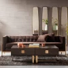 Sofy*KARE Design Sofa Loft 226x70 Cm Brązowa