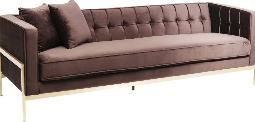 Sofy*KARE Design Sofa Loft 226x70 Cm Brązowa