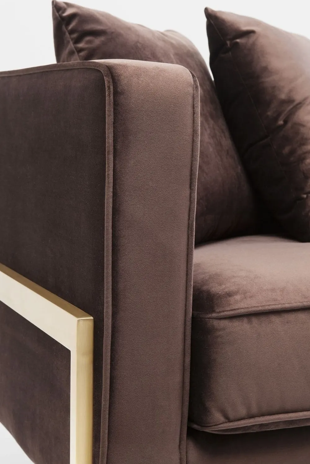 Sofy*KARE Design Sofa Loft 226x70 Cm Brązowa