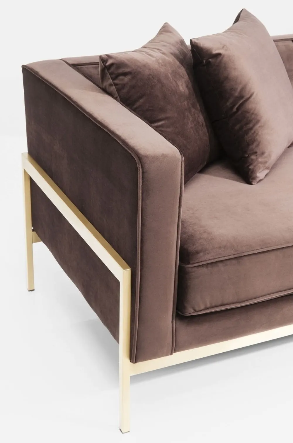 Sofy*KARE Design Sofa Loft 226x70 Cm Brązowa