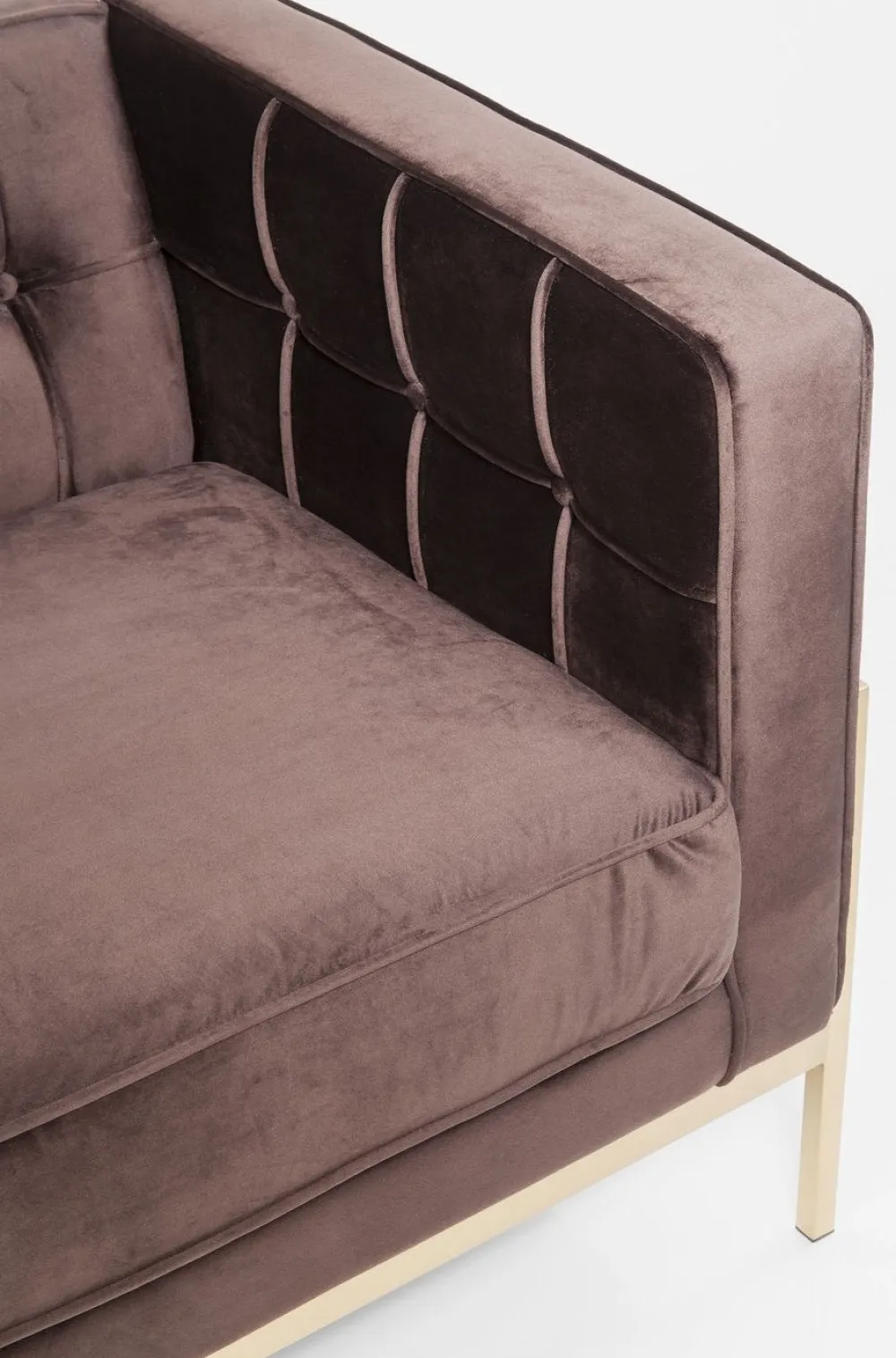 Sofy*KARE Design Sofa Loft 226x70 Cm Brązowa