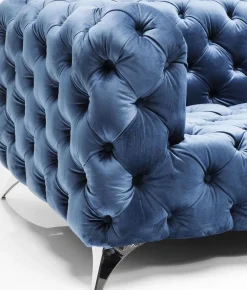 Sofy*KARE Design Sofa Look Royal 180x77 Cm Niebieska