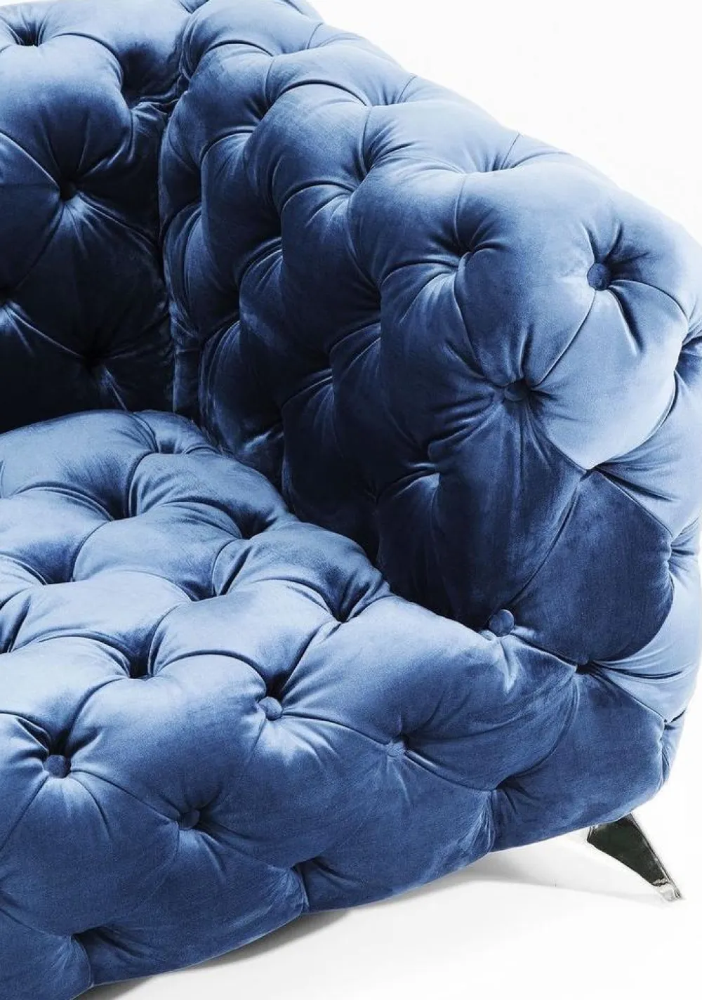 Sofy*KARE Design Sofa Look Royal 180x77 Cm Niebieska