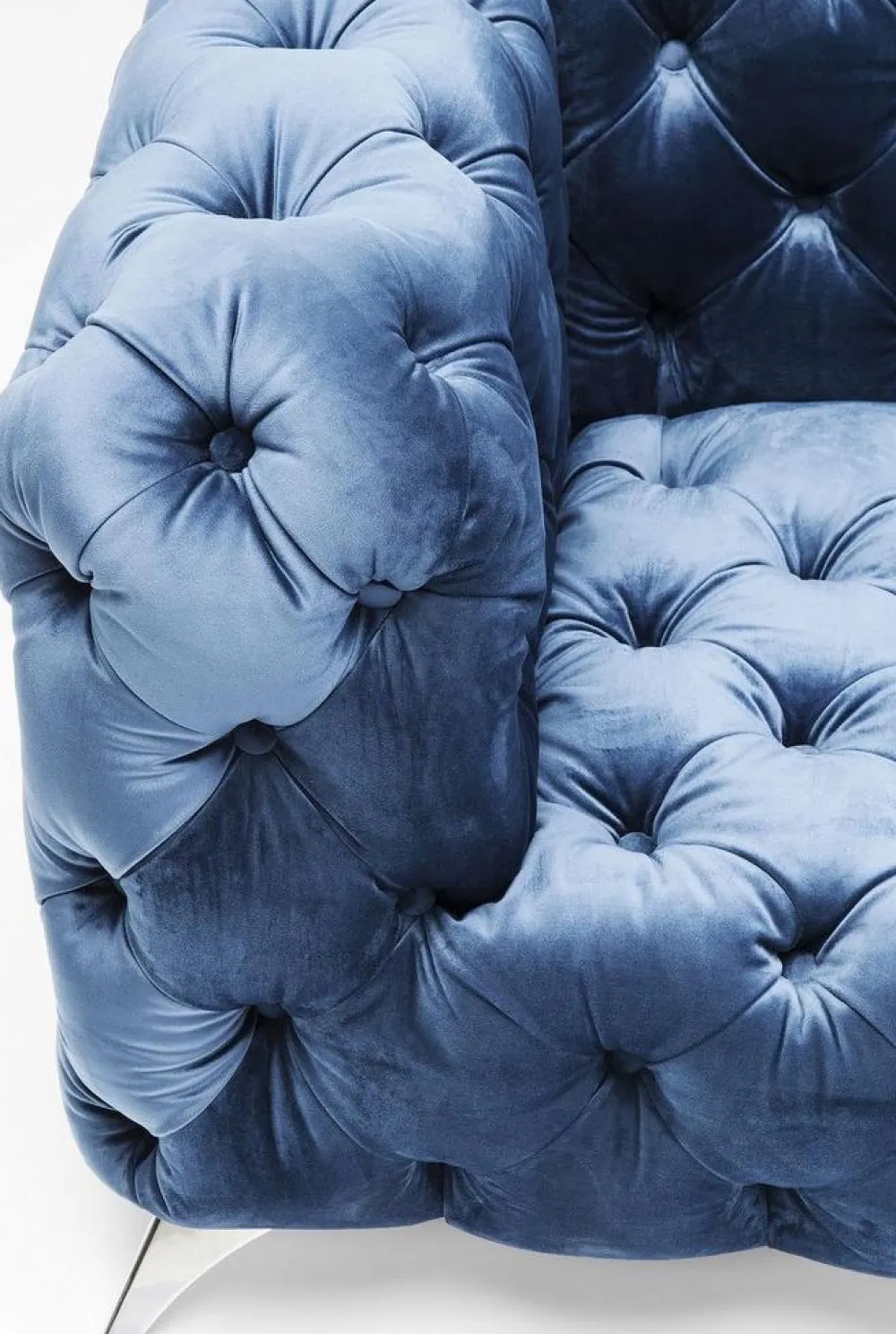Sofy*KARE Design Sofa Look Royal 180x77 Cm Niebieska