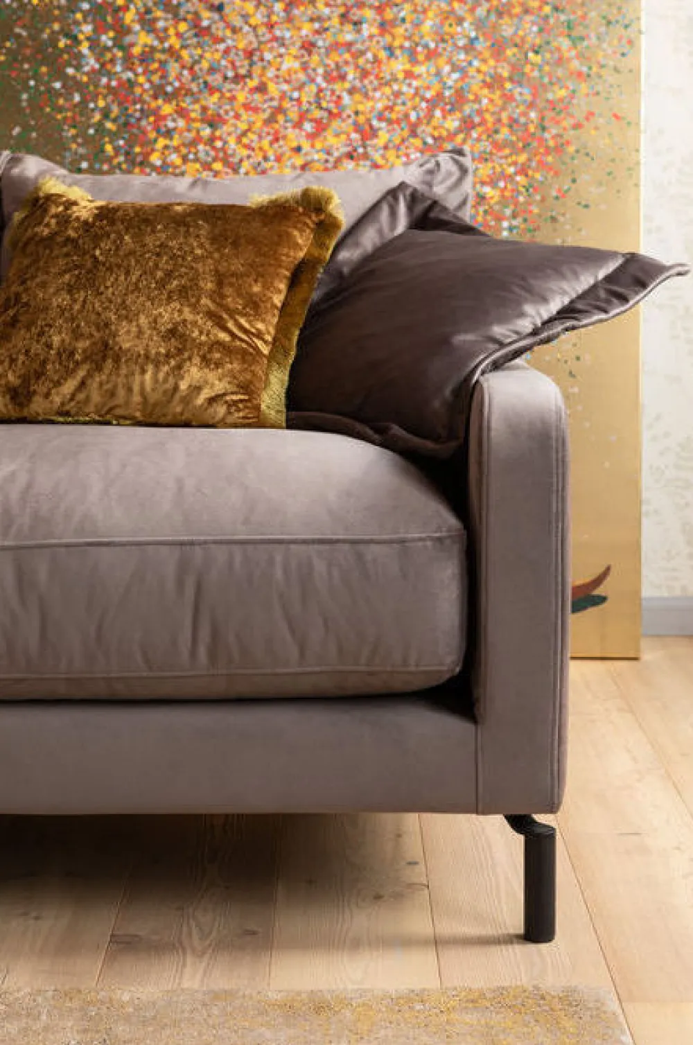 Sofy*KARE Design Sofa Lullaby 222x70 Cm Taupe