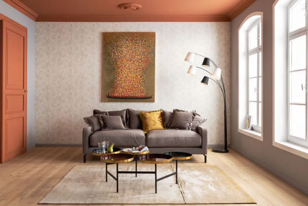 Sofy*KARE Design Sofa Lullaby 222x70 Cm Taupe