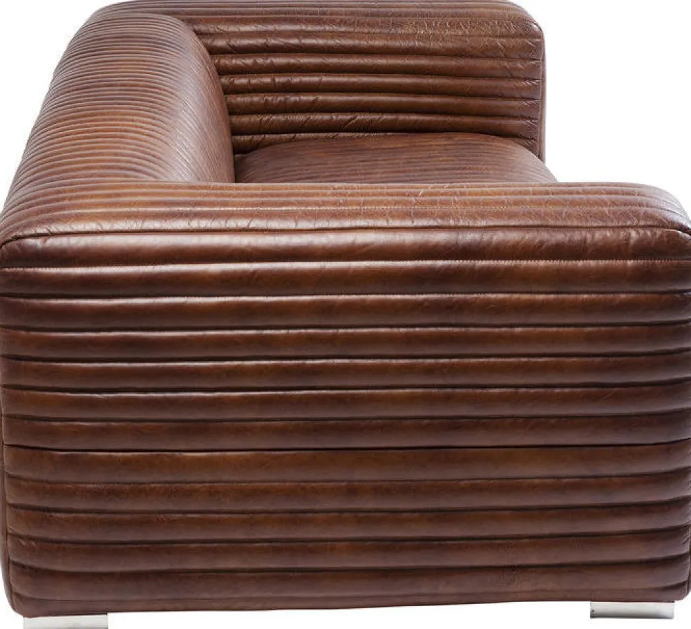 Sofy*KARE Design Sofa Malibu 3-os. 226 Cm Skóra Naturalna