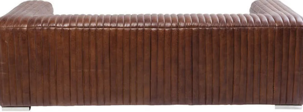 Sofy*KARE Design Sofa Malibu 3-os. 226 Cm Skóra Naturalna