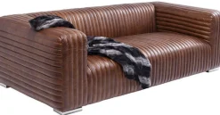 Sofy*KARE Design Sofa Malibu 3-os. 226 Cm Skóra Naturalna