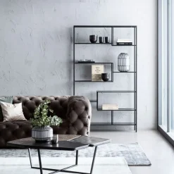 Sofy*KARE Design Sofa Metropol 238x74 Cm Szara