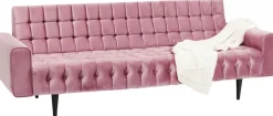 Sofy*KARE Design Sofa Milchbar 223x83 Cm Welwetowy Róż