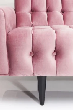 Sofy*KARE Design Sofa Milchbar 223x83 Cm Welwetowy Róż