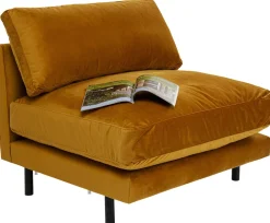Sofy Modułowe*KARE Design Sofa - Moduł Discovery 100x101 Cm Bursztynowa