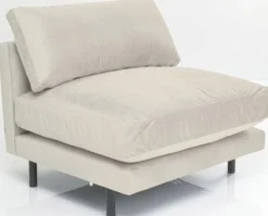 Sofy Modułowe*KARE Design Sofa - Moduł Discovery 100x101 Cm Kremowa