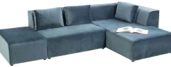 Sofy Modułowe|Sofy*KARE Design Sofa Modułowa Infinity Velvet Ocean 306x182 Cm Niebieska Prawa