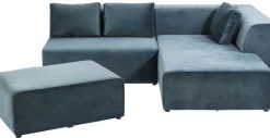 Sofy Modułowe|Sofy*KARE Design Sofa Modułowa Infinity Velvet Ocean 306x182 Cm Niebieska Prawa