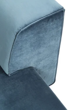 Sofy Modułowe|Sofy*KARE Design Sofa Modułowa Infinity Velvet Ocean 306x182 Cm Niebieska Prawa