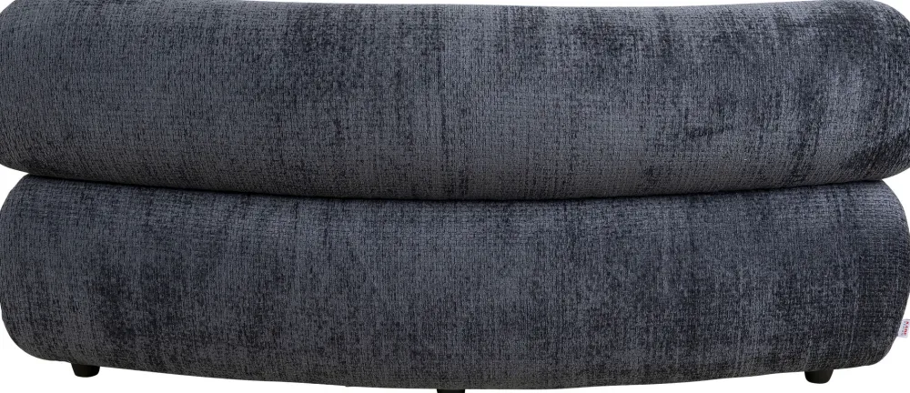 Sofy Modułowe*KARE Design Sofa - Moduł Zaokrąglony Tapicerka Szaroniebieska 145 Cm