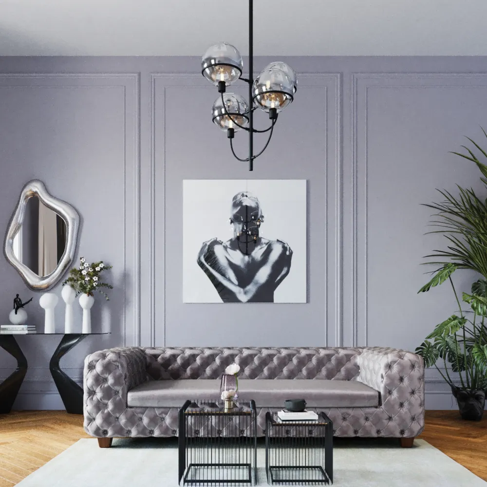Sofy*KARE Design Sofa My Desire 245 Cm Szara