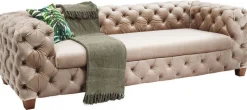 Sofy*KARE Design Sofa My Desire 245x68 Cm Ecru