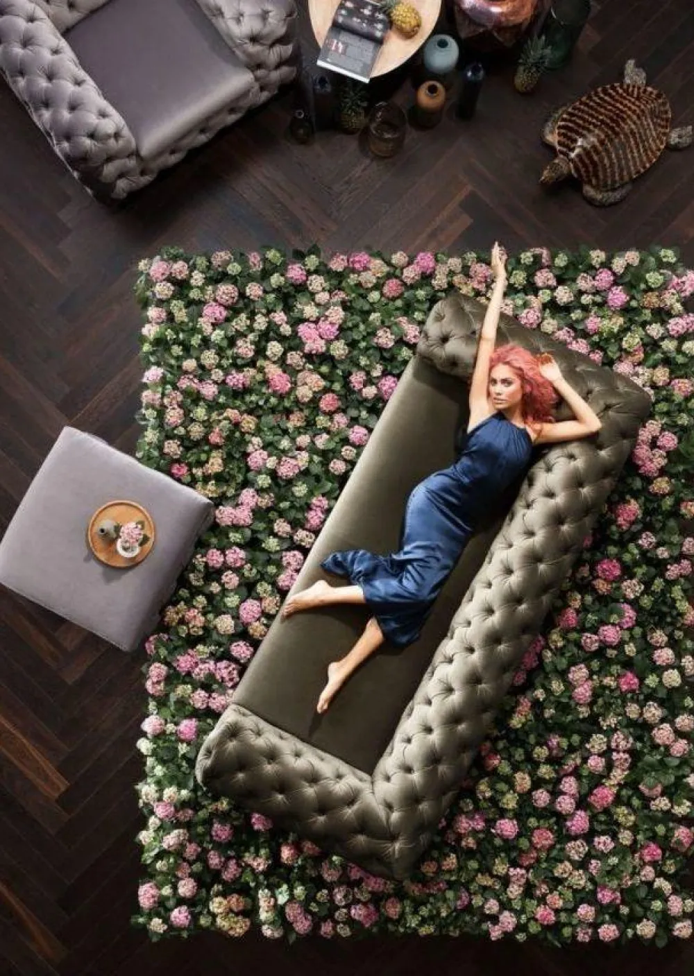 Sofy*KARE Design Sofa My Desire 245x68 Cm Khaki