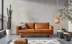 Sofy*KARE Design Sofa Neo Tobacco 215 Cm Brązowa