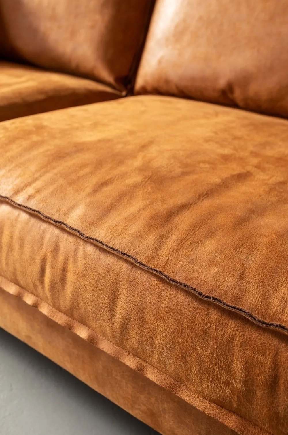 Sofy*KARE Design Sofa Neo Tobacco 215 Cm Brązowa