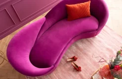Sofy*KARE Design Sofa Night Fever 232 Cm Fioletowa