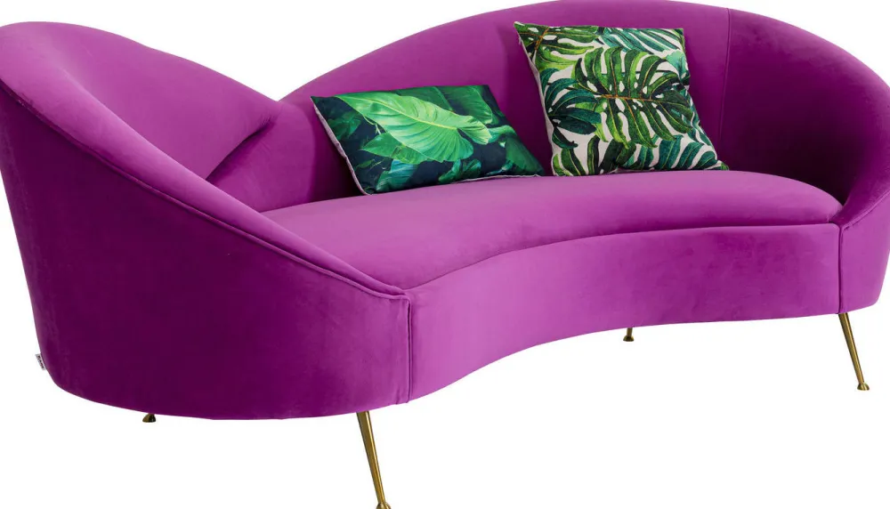 Sofy*KARE Design Sofa Night Fever 232 Cm Fioletowa