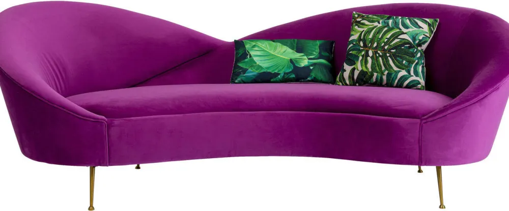 Sofy*KARE Design Sofa Night Fever 232 Cm Fioletowa