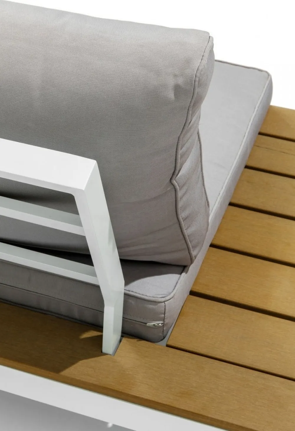 Sofy*KARE Design Sofa Ogrodowa Ze Stolikiem Holiday White 242x242 Cm