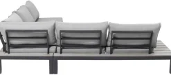 Sofy*KARE Design Sofa Ogrodowa Ze Stolikiem Holiday Black 242x242 Cm