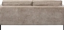 Sofy*KARE Design Sofa 2-osobowa Beżowa Tkanina Szenilowa Nogi Czarne 178 Cm