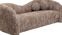 Sofy*KARE Design Sofa 2-osobowa Brązowa Zaokrąglony Kształ 201 Cm