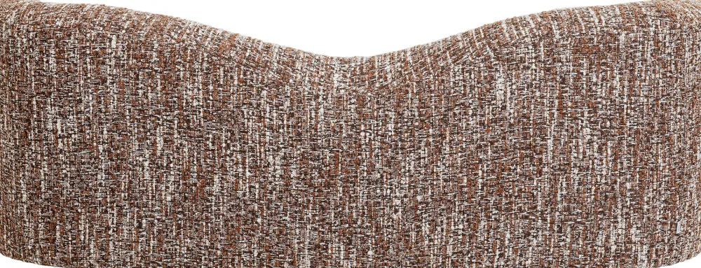 Sofy*KARE Design Sofa 2-osobowa Brązowa Zaokrąglony Kształ 201 Cm
