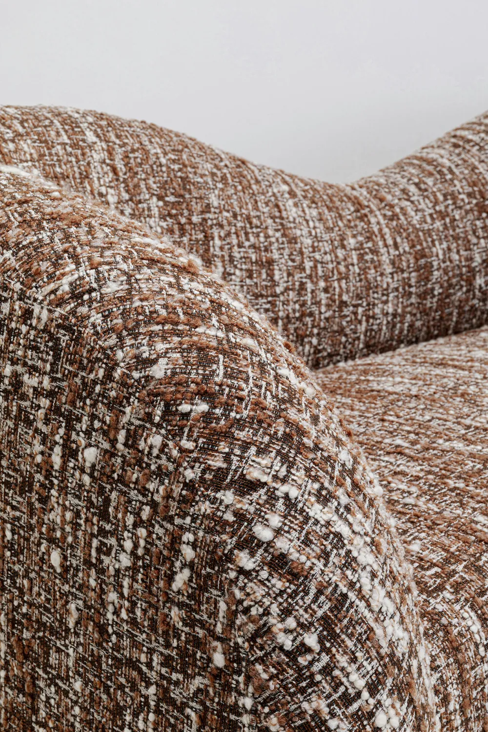 Sofy*KARE Design Sofa 2-osobowa Brązowa Zaokrąglony Kształ 201 Cm